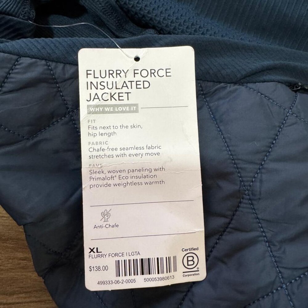 NWT Athleta Flurry Force Insulated PrimaLoft® Jacket Size XL with Snake Added - Picture 6 of 7